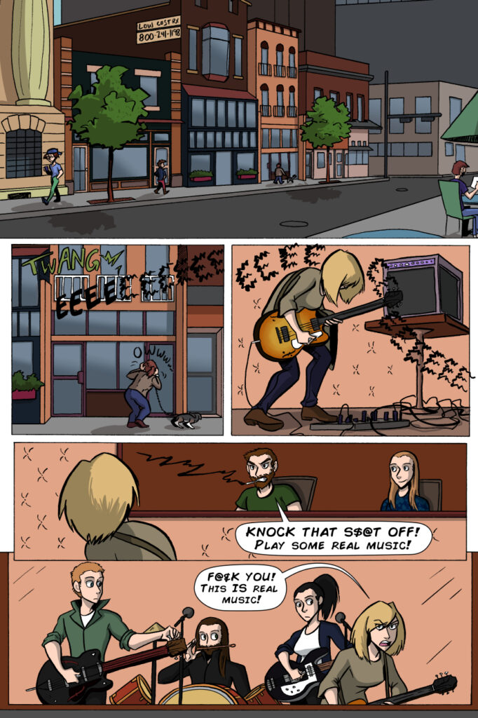 A page for Just Like Honey and their promotional comic